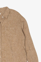 Light Brown J. Jill Vintage Linen Button Up Shirt (2010s)