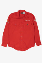 Red Bulwark Exxon Mobile Flame Resistant Button Up Shirt (2010s)