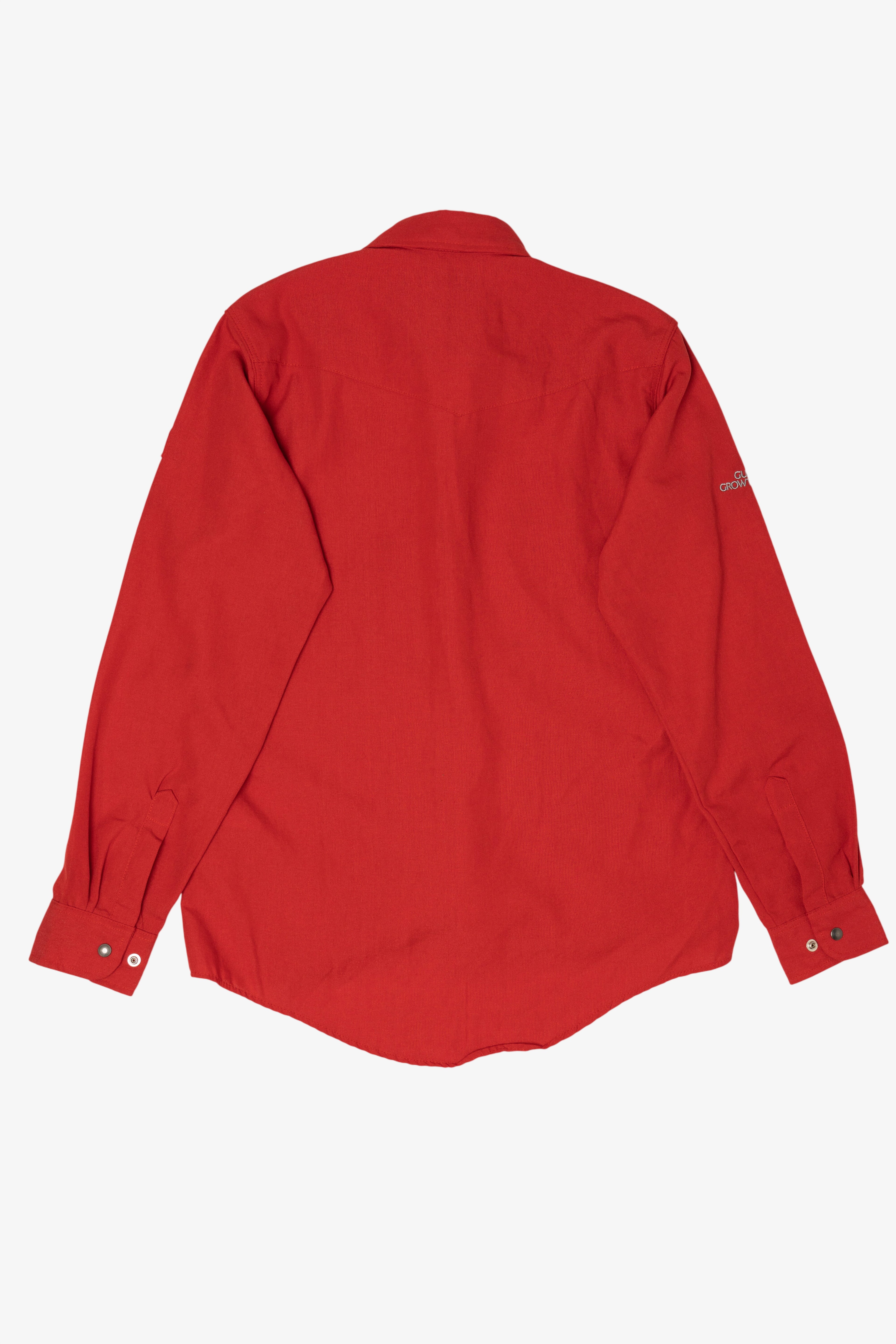 Red Bulwark Exxon Mobile Flame Resistant Button Up Shirt (2010s)