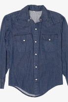 Vintage Blue Denim Button Up Shirt (1990s)