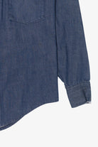 Vintage Blue Denim Button Up Shirt (1990s)