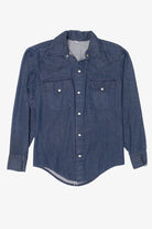 Vintage Blue Denim Button Up Shirt (1990s)