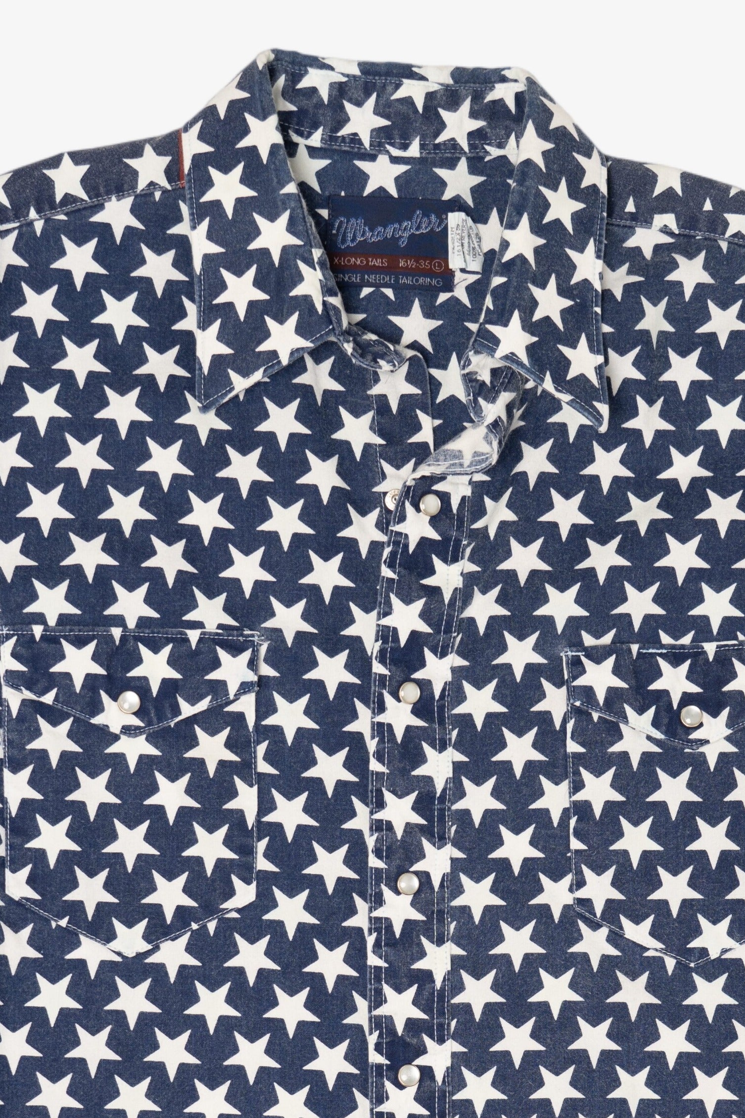 Vintage Glow In The Dark Wrangler American Rodeo "Greatest Show On Dirt" Button Up Shirt (1990s)