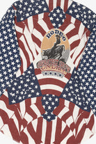 Vintage Glow In The Dark Wrangler American Rodeo "Greatest Show On Dirt" Button Up Shirt (1990s)