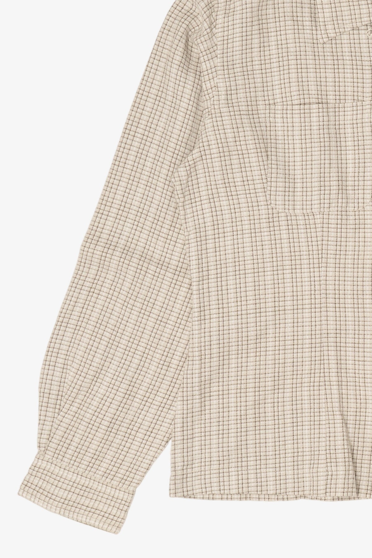 Vintage Beige Plaid Columbia Button Up Shirt (1990s)