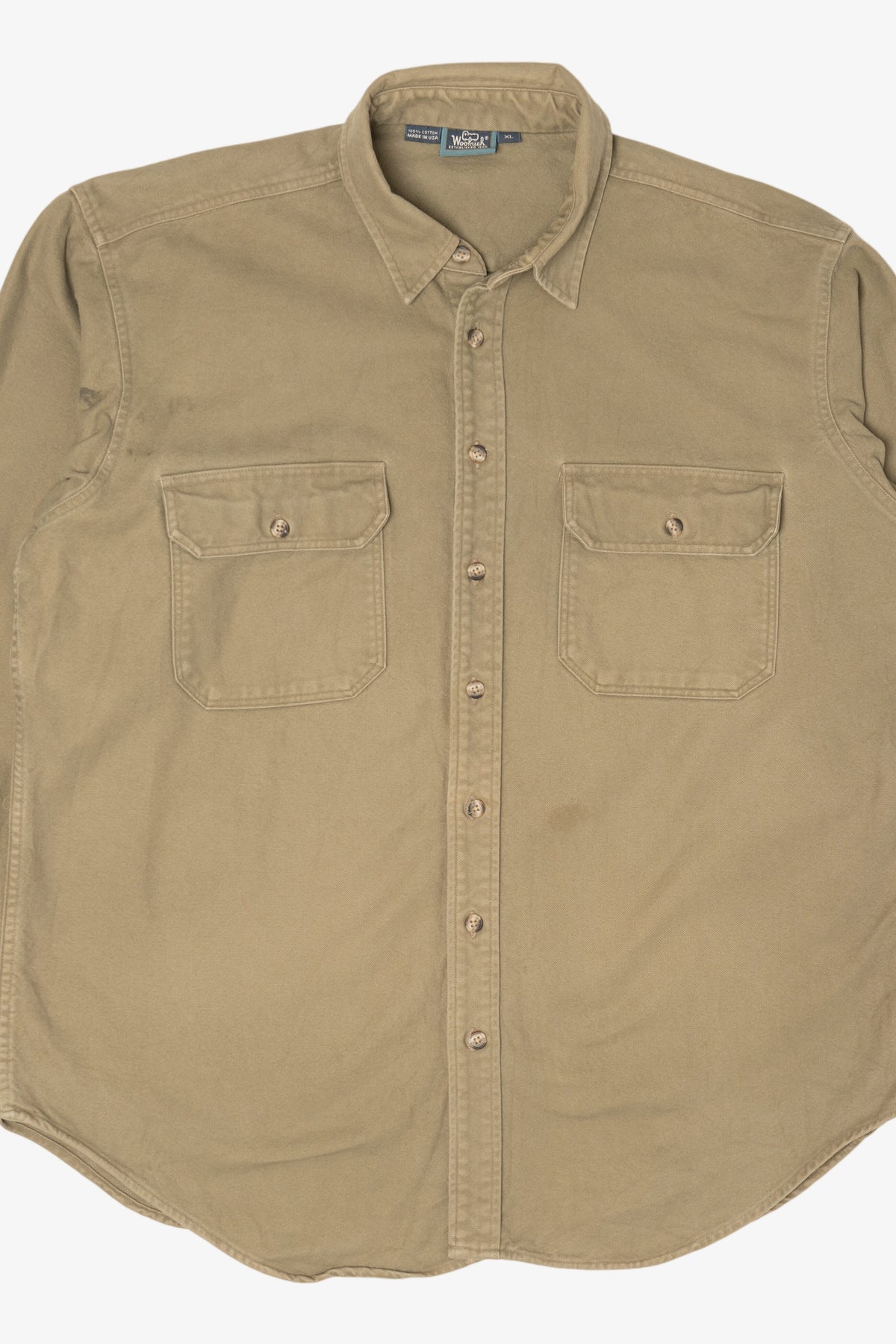 Vintage Khaki Woolrich Button Up Shirt (1990s)