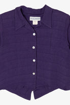 Vintage Purple Jessica Howard Button Up Shirt (1980s)