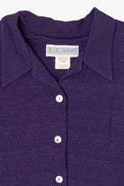 Vintage Purple Jessica Howard Button Up Shirt (1980s)