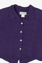 Vintage Purple Jessica Howard Button Up Shirt (1980s)