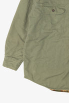 Vintage Green Faded Glory Plaid Lined Flannel Shirt (1990s)