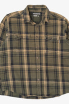 Army Green Wolverine Button Up Flannel Shirt (2010s)