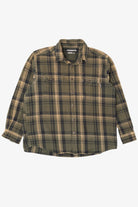 Army Green Wolverine Button Up Flannel Shirt (2010s)