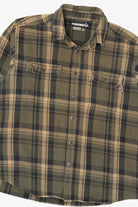 Army Green Wolverine Button Up Flannel Shirt (2010s)