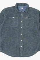 Vintage Dark Blue Columbia Button Up Flannel Shirt (2000s)