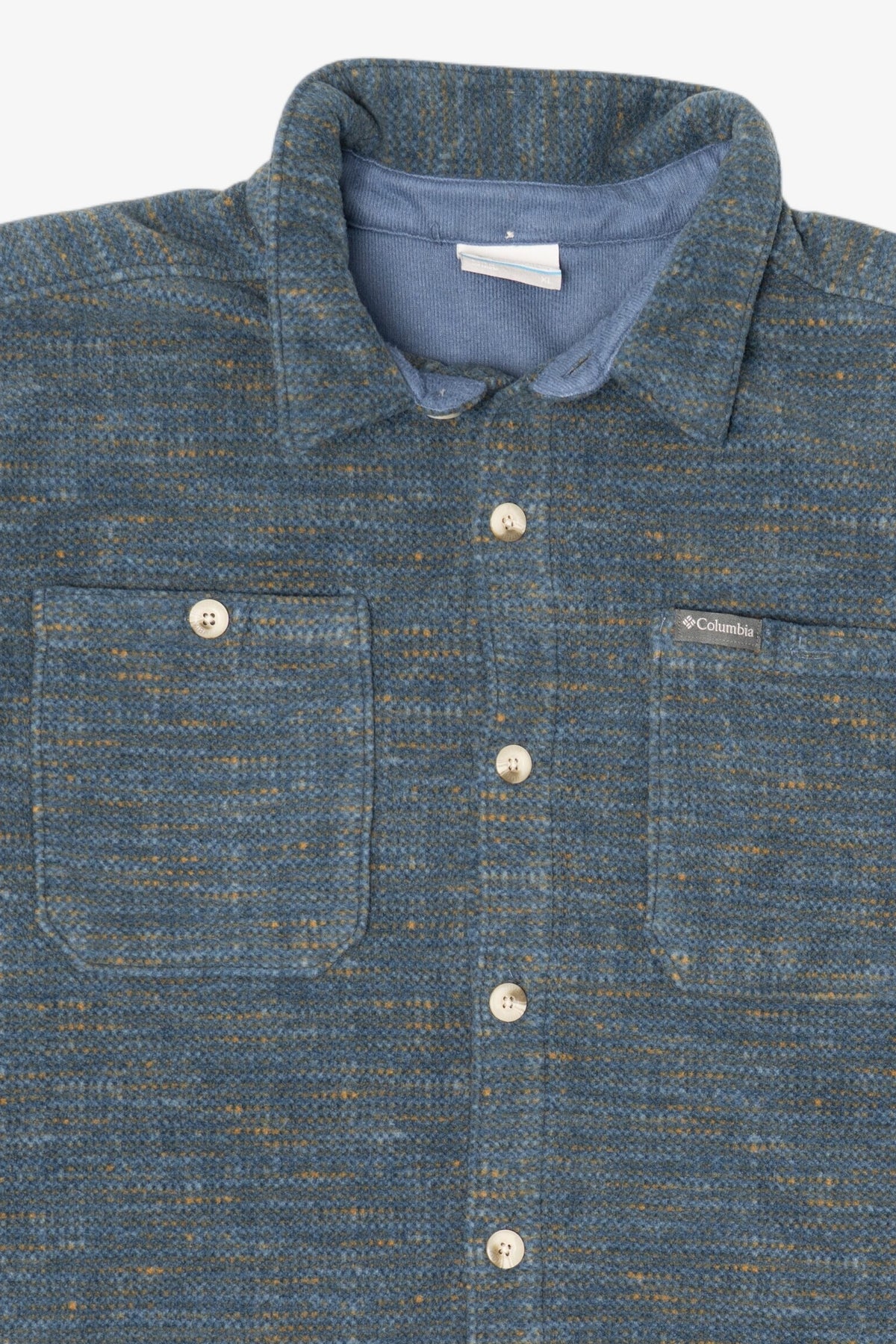 Vintage Dark Blue Columbia Button Up Flannel Shirt (2000s)