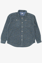 Vintage Dark Blue Columbia Button Up Flannel Shirt (2000s)