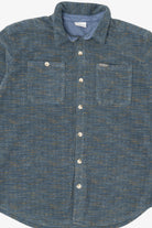 Vintage Dark Blue Columbia Button Up Flannel Shirt (2000s)