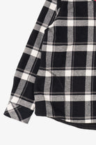 Black And White Plaid Orvis Button Up Flannel Shirt (2010s)