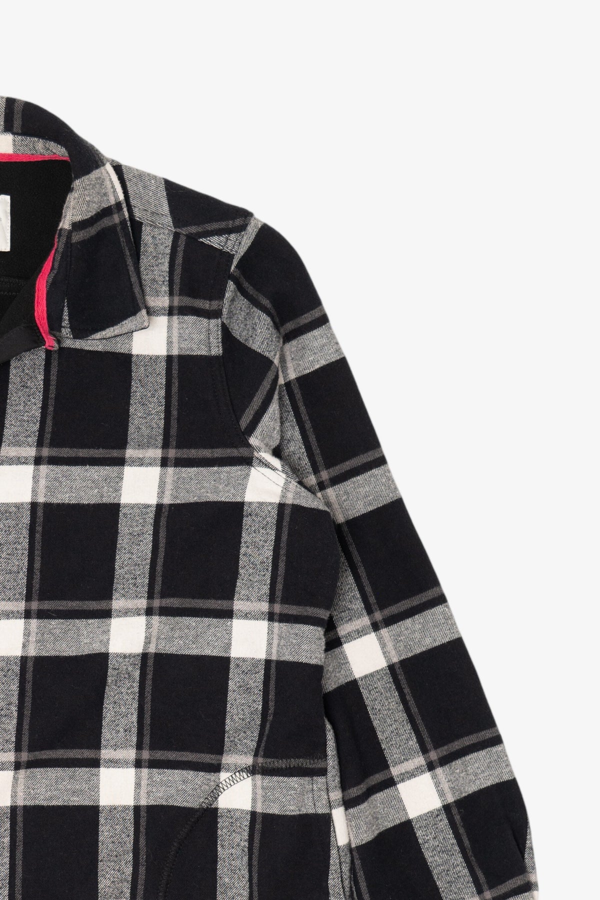 Black And White Plaid Orvis Button Up Flannel Shirt (2010s)