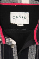 Black And White Plaid Orvis Button Up Flannel Shirt (2010s)