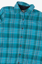 Teal L.L. Bean Button Up Flannel Shirt (2010s)
