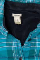 Teal L.L. Bean Button Up Flannel Shirt (2010s)