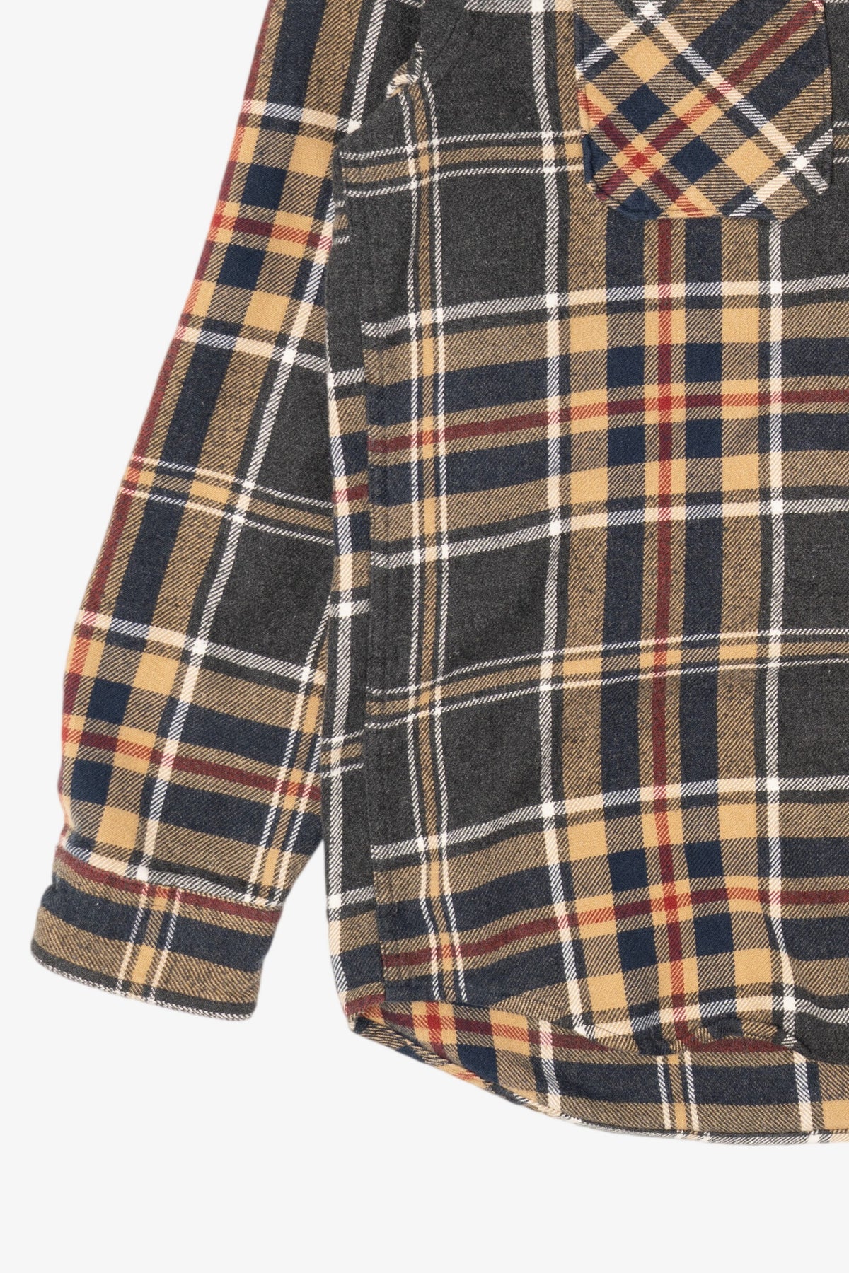 Vintage Brown Ruff Hewn Button Up Flannel Shirt (1990s)