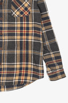 Vintage Brown Ruff Hewn Button Up Flannel Shirt (1990s)