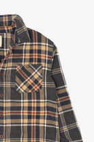 Vintage Brown Ruff Hewn Button Up Flannel Shirt (1990s)