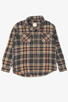 Vintage Brown Ruff Hewn Button Up Flannel Shirt (1990s)