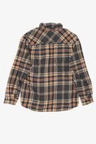 Vintage Brown Ruff Hewn Button Up Flannel Shirt (1990s)