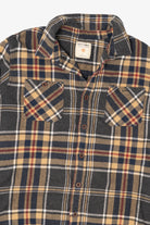 Vintage Brown Ruff Hewn Button Up Flannel Shirt (1990s)