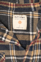 Vintage Brown Ruff Hewn Button Up Flannel Shirt (1990s)