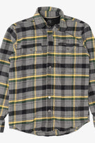 Gray Plaid Wrangler Button Up Flannel Shirt (2010s)