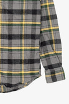 Gray Plaid Wrangler Button Up Flannel Shirt (2010s)
