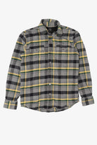 Gray Plaid Wrangler Button Up Flannel Shirt (2010s)