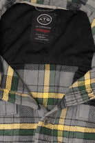 Gray Plaid Wrangler Button Up Flannel Shirt (2010s)