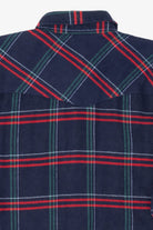 Vintage Navy Blue Greatland Sportswear Button Up Flannel Shirt (1990s)