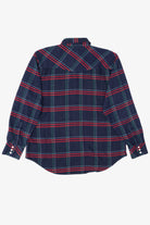 Vintage Navy Blue Greatland Sportswear Button Up Flannel Shirt (1990s)