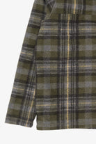Olive John Wayne Vintage Plaid Flannel Pullover (2010s)