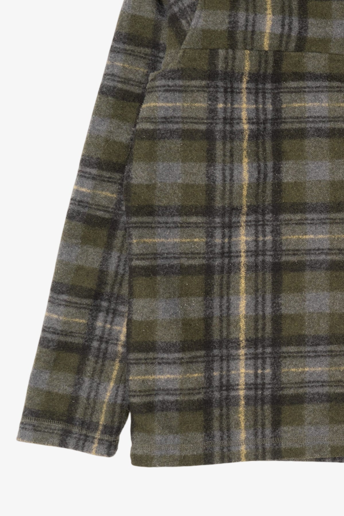 Olive John Wayne Vintage Plaid Flannel Pullover (2010s)