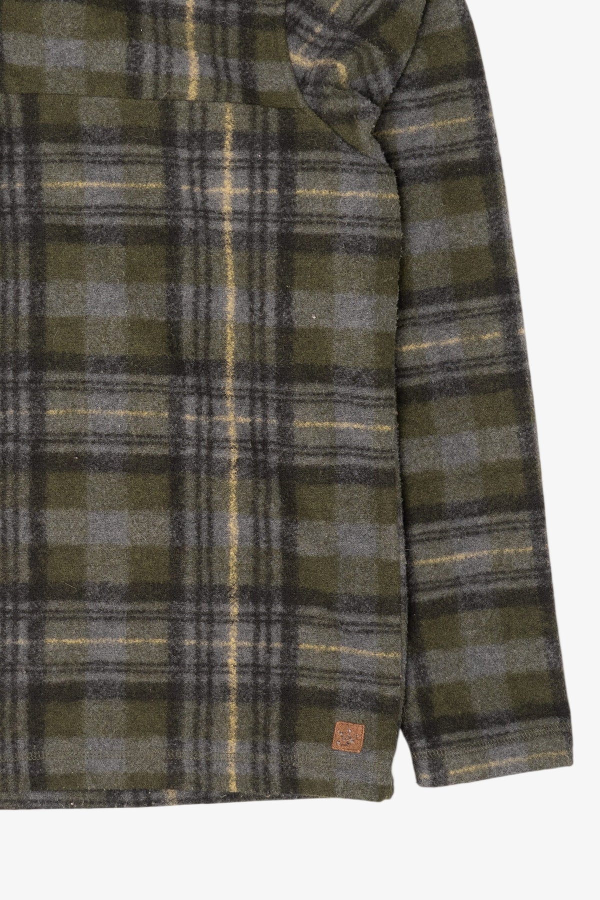 Olive John Wayne Vintage Plaid Flannel Pullover (2010s)