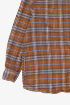 Brown Plaid Lee Button Up Flannel Shirt (2010s)
