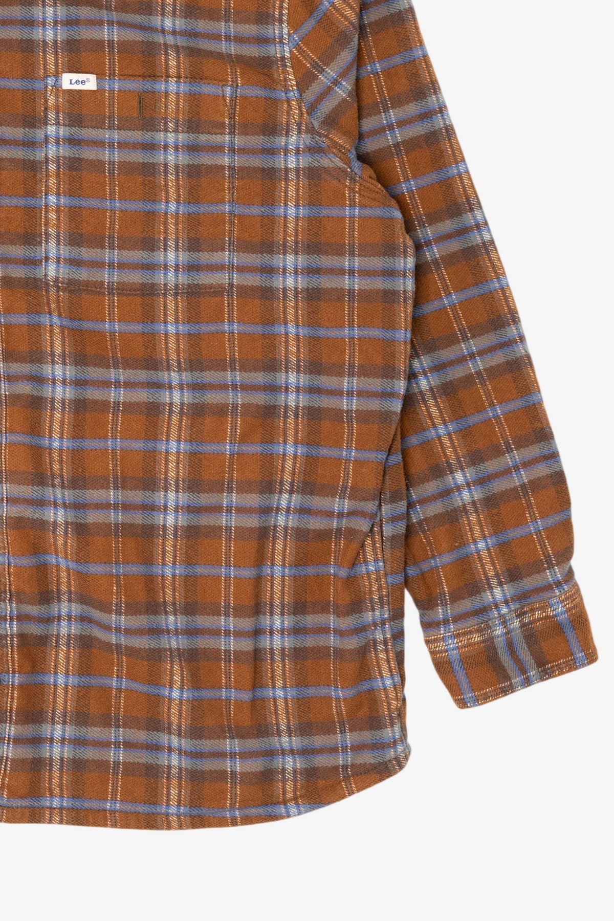 Brown Plaid Lee Button Up Flannel Shirt (2010s)