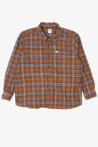 Brown Plaid Lee Button Up Flannel Shirt (2010s)