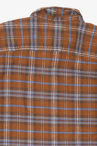 Brown Plaid Lee Button Up Flannel Shirt (2010s)