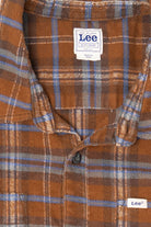 Brown Plaid Lee Button Up Flannel Shirt (2010s)