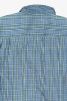 Vintage Blue Plaid Dockers Button Up Shirt (1990s)