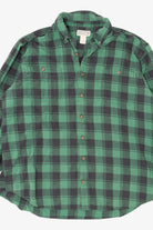Green Plaid Duluth Trading Co. Button Up Shirt (2010s)