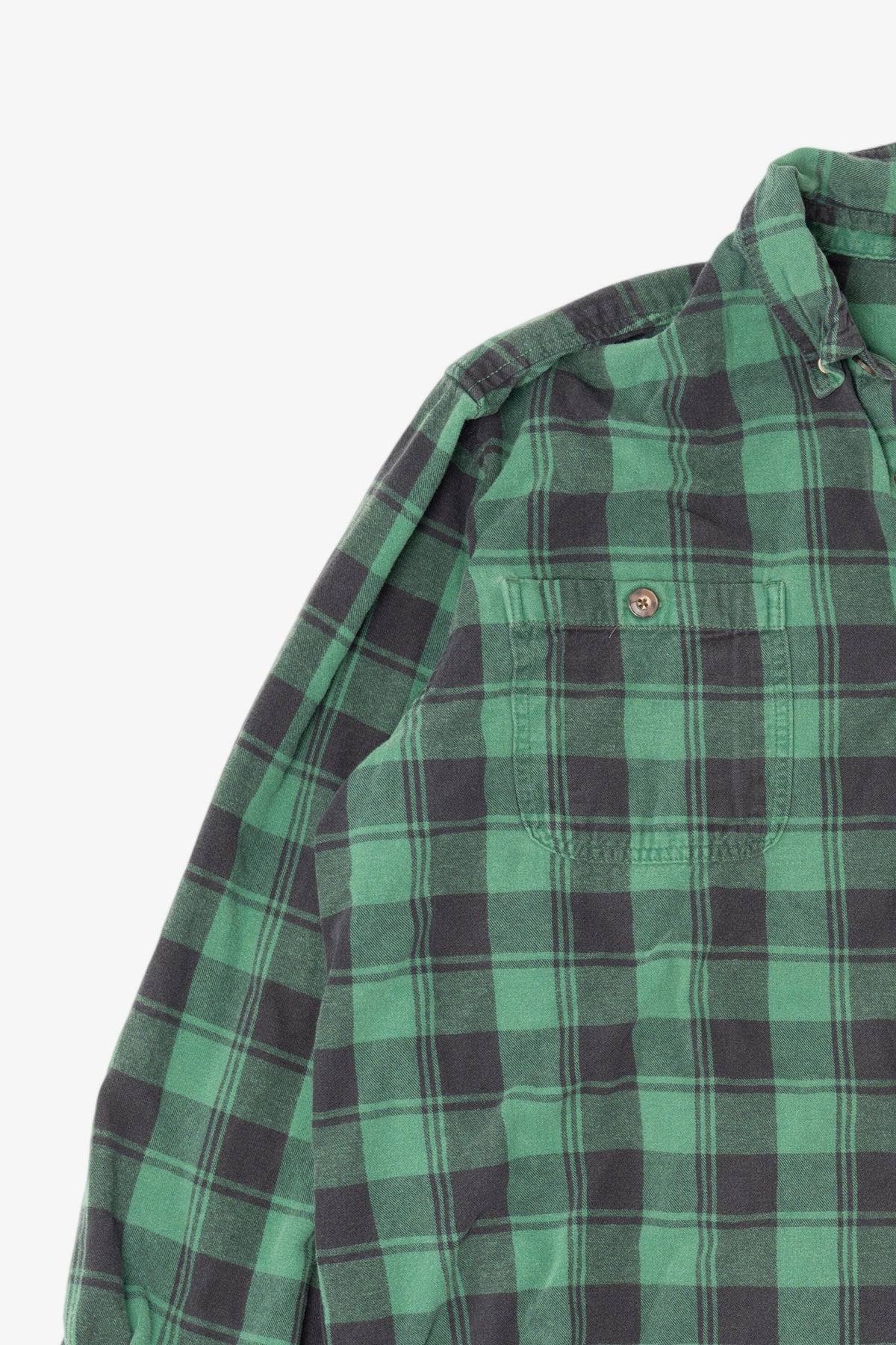 Green Plaid Duluth Trading Co. Button Up Shirt (2010s)